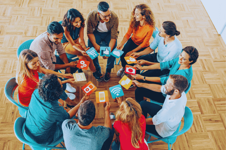 Manage social media marketing services with strategies for audience engagement, content creation, and performance tracking